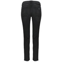 Stella McCartney slim-fitting jeans in a charcoal grey denim with zip appliqué