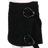 JW Anderson black skirt with exaggerated buckle detailing