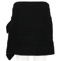 JW Anderson black skirt with exaggerated buckle detailing