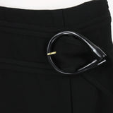 JW Anderson black skirt with exaggerated buckle detailing