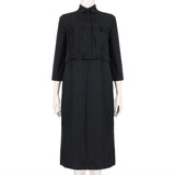 Nina Ricci dress in a black cotton poplin fabric