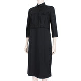 Nina Ricci dress in a black cotton poplin fabric