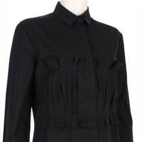 Nina Ricci dress in a black cotton poplin fabric