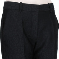 Stella McCartney tapered leg trousers in monochrome leopard jacquard&nbsp;