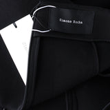 Simone Rocha black neoprene skirt with ruffle and beading detail