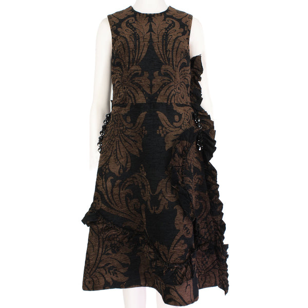 Simone Rocha runway collection chenille tapestry dress