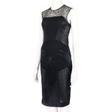 Antonio Berardi slim-fitting black panelled dress