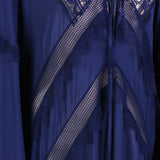 Self Portrait luxurious flowing kaftan in indigo blue