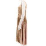Alaia luxurious origami midi dress in a signature blush tone