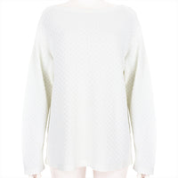 Alaia technical knitwear in white