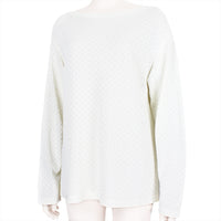 Alaia technical knitwear in white