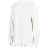 Alaia technical knitwear in white