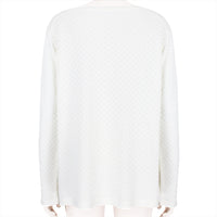 Alaia technical knitwear in white