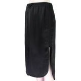 T by Alexander Wang black satin skirt