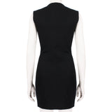 Bouchra Jarrar tailored fit black mini dress