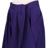 Dries Van Noten calf-length skirt in an indigo cotton fabric