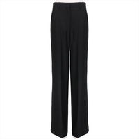 Dries Van Noten luxurious wide leg black trousers