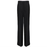 Dries Van Noten luxurious wide leg black trousers