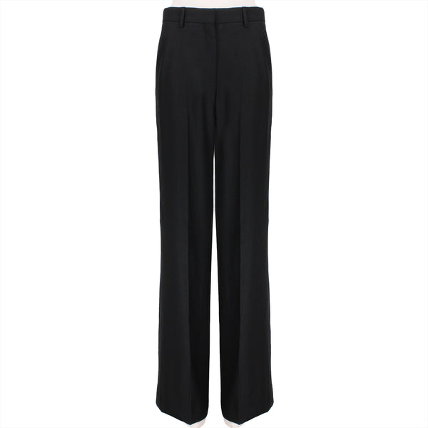 Dries Van Noten luxurious wide leg black trousers