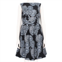 Erdem Kenya dress in a shimmering jacquard floral pattern