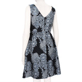 Erdem Kenya dress in a shimmering jacquard floral pattern