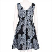 Erdem Kenya dress in a shimmering jacquard floral pattern