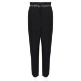 Haider Ackermann runway collection trousers in a black twill fabric