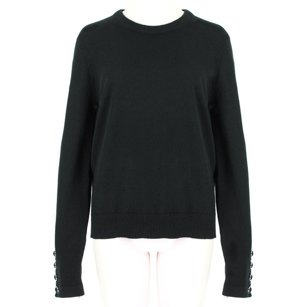 Michael Kors runway collection pure black cashmere knitwear sweater jumper