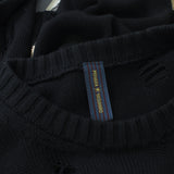 Maison Mihara Yasuhiro black and beige elongated knitwear
