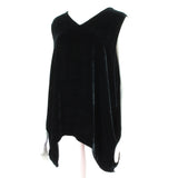Nehera top in a luxurious soft black velvet