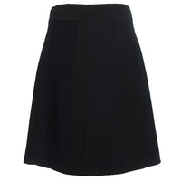 Proenza Schouler luxurious monochrome cotton floral jacquard skirt