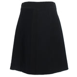 Proenza Schouler luxurious monochrome cotton floral jacquard skirt