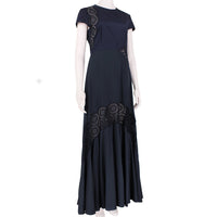 Stella McCartney luxurious maxi-dress in a midnight blue fabric