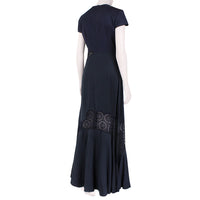 Stella McCartney luxurious maxi-dress in a midnight blue fabric