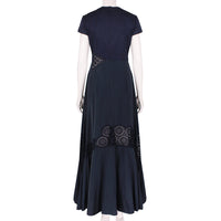 Stella McCartney luxurious maxi-dress in a midnight blue fabric