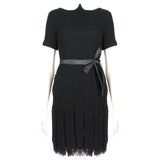 Meadham Kirchhoff Cut-Out Collar Dress black boucle