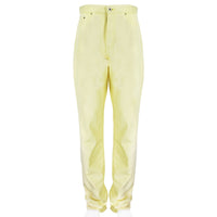 Thom Browne sherbet lemon yellow high waist trousers denim jeans