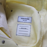 Thom Browne sherbet lemon yellow high waist trousers denim jeans