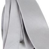 Alexander McQueen pale pearl grey tie in a woven silk designer outlet london