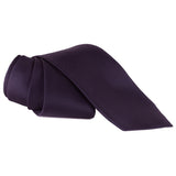 Alexander McQueen woven silk tie in a deep dark purple damson plum wine tone silk