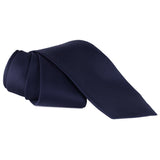 Alexander McQueen navy midnight blue woven silk tie menswear