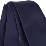 Alexander McQueen navy midnight blue woven silk tie menswear