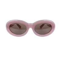 Dries Van Noten oval sunglasses in a candy pink frame