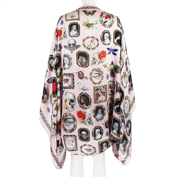 Alexander McQueen luxurious fine silk satin cape / shawl