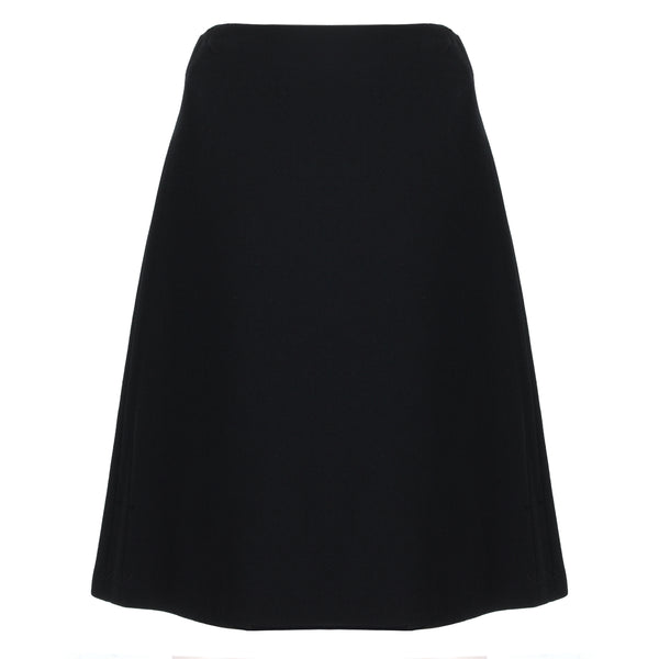 Alexander McQueen luxurious A-line skirt in a woven crepe fabric