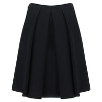 Alexander McQueen luxurious A-line skirt in a woven crepe fabric