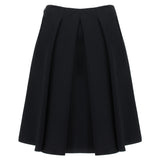 Alexander McQueen luxurious A-line skirt in a woven crepe fabric