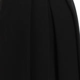Alexander McQueen luxurious A-line skirt in a woven crepe fabric