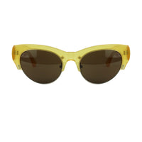 Dries Van Noten yellow frame cat eye sunglasses 1950s 