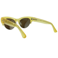 Dries Van Noten yellow frame cat eye sunglasses 1950s
